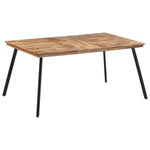 ZNTS Dining Table 169x98.5x76 cm Solid Wood Teak 358532