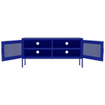 ZNTS TV Cabinet Navy Blue 105x35x50 cm Steel 336235