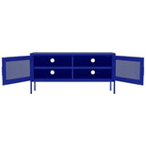 ZNTS TV Cabinet Navy Blue 105x35x50 cm Steel 336235