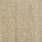 ZNTS Coffee Table Sonoma Oak 100x50x50 cm Engineered Wood and Metal 845357