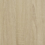ZNTS Coffee Table Sonoma Oak 100x50x50 cm Engineered Wood and Metal 845357