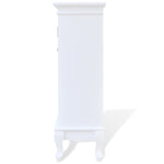 ZNTS Cabinet with 5 Drawers 2 Shelves White 241150