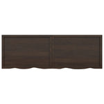 ZNTS Wall Shelf Dark Brown 180x60x cm Treated Solid Wood Oak 363843