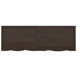 ZNTS Wall Shelf Dark Brown 180x60x cm Treated Solid Wood Oak 363843