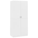 ZNTS Wardrobe White 90x52x200 cm Engineered Wood 800630