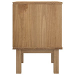 ZNTS Bedside Cabinet OTTA 45x39x57 cm Solid Wood Pine 348576