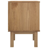 ZNTS Bedside Cabinet OTTA 45x39x57 cm Solid Wood Pine 348576