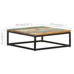 ZNTS Nesting Coffee Tables 2 pcs Solid Reclaimed Wood 320390