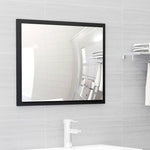 ZNTS 2 Piece Bathroom Furniture Set Black Engineered Wood 804873