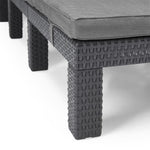 ZNTS Keter Sunlounger with Cushion Daytona Graphite 441306