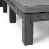 ZNTS Keter Sunlounger with Cushion Daytona Graphite 441306