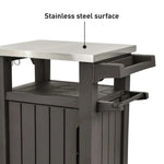 ZNTS Keter Multifunctional Outdoor Table for BBQ Unity XL Woodlook 404249