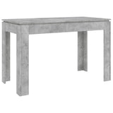 ZNTS Dining Table Concrete Grey 120x60x76 cm Engineered Wood 800760