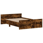 ZNTS Bed Frame without Mattress Smoked Oak 120x190 cm Small Double 3203779