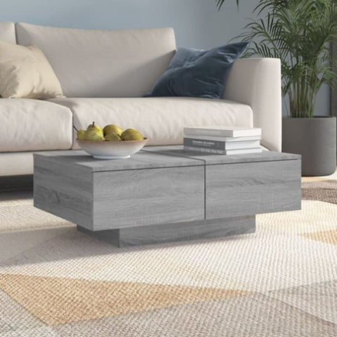 ZNTS Coffee Table Grey Sonoma 90x60x31 cm Engineered Wood 815196