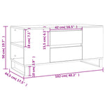 ZNTS Coffee Table Brown Oak 102x44.5x50 cm Engineered Wood 831011
