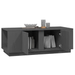 ZNTS Coffee Table Grey 110x50x40 cm Solid Wood Pine 814431