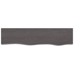 ZNTS Wall Shelf Dark Brown 80x20x6 cm Treated Solid Wood Oak 363781