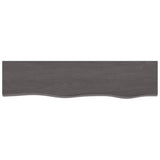 ZNTS Wall Shelf Dark Brown 80x20x6 cm Treated Solid Wood Oak 363781