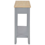 ZNTS Console Table Grey 110x35x80 cm Wood 249902