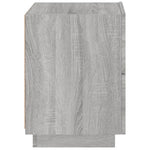 ZNTS Bedside Cabinets with LED Lights 2 pcs Grey Sonoma Engineered Wood 836746