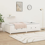 ZNTS Day Bed without Mattress White 90x200 cm Solid Wood Pine 821590