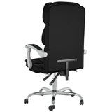 ZNTS Reclining Office Chair Black Faux Leather 349799