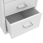 ZNTS Mobile File Cabinet Grey 28x41x69 cm Metal 335917