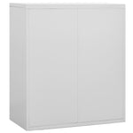 ZNTS Filing Cabinet Light Grey 90x46x103 cm Steel 336291