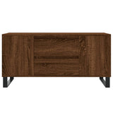 ZNTS Coffee Table Brown Oak 102x44.5x50 cm Engineered Wood 831011