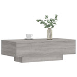 ZNTS Coffee Table Grey Sonoma 100x49.5x31 cm Engineered Wood 833894