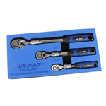 US Pro 3PC Extendable Ratchet Set USP4205