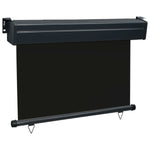 ZNTS Balcony Side Awning 105x250 cm Black 48412