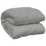 ZNTS Weighted Blanket Grey 200x200 cm 9 kg Fabric 350724