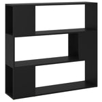 ZNTS Book Cabinet Room Divider Black 100x24x94 cm 809180