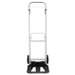 ZNTS Iron 150kg Portable Folding Collapsible Aluminum Cart Dolly Push Truck Trolley Silver 41379387