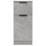 ZNTS Sideboards 2 pcs Concrete Grey 30x30x70 cm Engineered Wood 811124