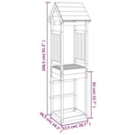 ZNTS Play Tower 52.5x46.5x206.5 cm Solid Wood Douglas 826512
