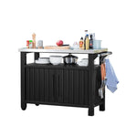 ZNTS Keter Multifunctional Outdoor Table for BBQ Unity XL Woodlook 404249