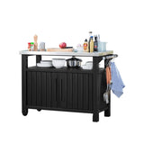 ZNTS Keter Multifunctional Outdoor Table for BBQ Unity XL Woodlook 404249