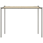 ZNTS Gazebo Beige 3x3 m 180 g/m² Fabric and Steel 362463