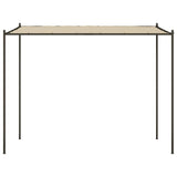 ZNTS Gazebo Beige 3x3 m 180 g/m² Fabric and Steel 362463