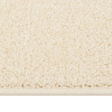 ZNTS Rug Short Pile 140x200 cm Cream 340372