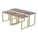 Chunky Gold Table Set of 3 IN302