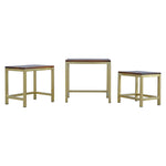 Chunky Gold Stool Set of 3 IN243