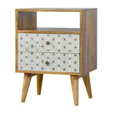 Prima Bedside with Open Slot IN356