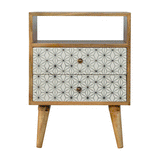 Prima Bedside with Open Slot IN356