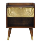 Manila Gold One Drawer Bedside IN533