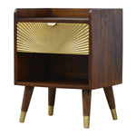 Manila Gold One Drawer Bedside IN533