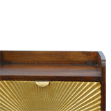 Manila Gold One Drawer Bedside IN533